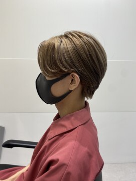 ペレ 栄店(PELE) センターパート×ミルクティーベージュ〇