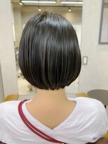 ヘアデザイン アネーロ(hair design anello)&nbsp;ショートボブ　グレージュカラー