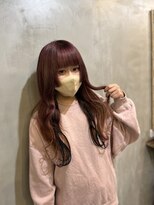 リエコー(RE'ECHO)&nbsp;ピンクカラー/プルエクステダイヤモンドヘア/ブラックインナー/