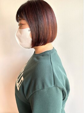 ツイギー 宮西店(TWiGGY) 顎ラインボブにハイライトカラー