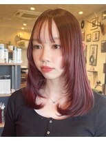 シークスヘアブラウン(SYKTH hair Brown) 【酸性ストレート】【レイヤーカット】