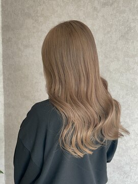 レガシーヘアーデザイン(Legacy hair design) 【Taku】ワンブリーチでできるミルクティーカラー♪ 天神/今泉