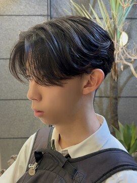 ゼスト フィーノ(ZEST fino) ニュアンスパーマで色気のあるセンターパートメンズに!