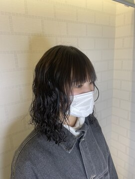 ニューヨークニューヨーク 桂店(NYNY) 黒髪ミディアムスパイラルパーマ
