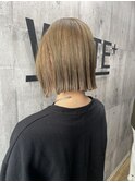 タッセルボブ×オリーブベージュ