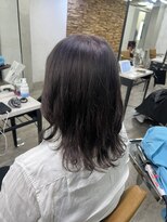 ダークラベンダーグレージュ池袋韓国ヘア