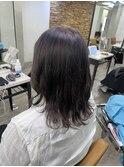 ダークラベンダーグレージュ池袋韓国ヘア
