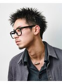 スパイキーショート メンズショート アップバング