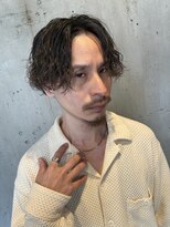 ラグシス ザ バックルーム(LUXIS THE BACK ROOM) センターパート×スパイラルパーマ【立川/メンズ】
