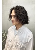 メンズパーマくるくるパーマカーリーヘアハードパーマボブパーマ