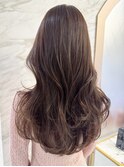 大人色っぽい中華美女ワンホンヘア×クリームベージュ