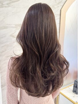 ロンド フィーユ(Lond fille) 大人色っぽい中華美女ワンホンヘア×クリームベージュ