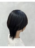 ナチュラル縮毛矯正×ウルフカット