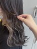 【垢抜け】カット+全体カラー+イヤリングカラー￥15000（ロング料金+￥1000）