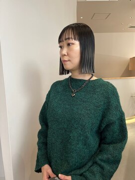 イノセントヘア(innocent.hair) ショートバング×透明感カラー