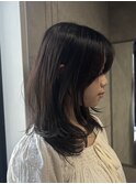 アプリコットオレンジ/くびれヘア/ウェーブショート［新潟］