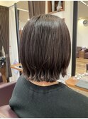 外ハネBob style