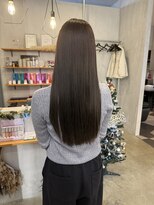 シェル 津山の手店(shel) グレージュ暗髪透明感髪質改善