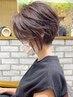 40代からの若見え!トップふんわりショート＋透明感艶カラー+髪質改善美髪TR