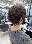 クールショート/ピンクベージュ/前髪/イメチェン