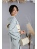 着物レンタル＋ヘアセット＋着付け　￥22,000～(留袖￥33,000～)