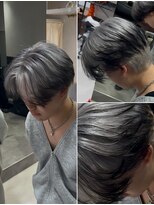 オメガ 渋谷(OMG)&nbsp;エンドカラー　シルバー×ブラック