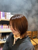 ノーヴァ バイ ボナ 前橋店(nova by bona)&nbsp;髪質改善ツヤ感ボブ顔周りカットで小顔魅せ