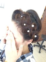 美容室 アンテナ オンワード店(ANTENNA)&nbsp;編み込みアップ