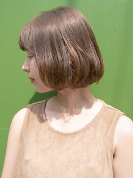 リリアン 青山(relian) 顎ラインボブ×アッシュベージュカラー☆