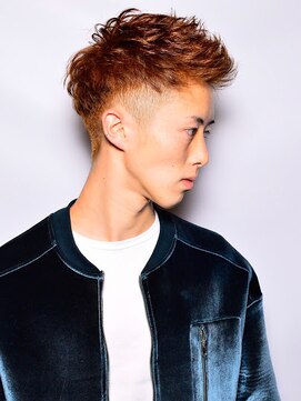 ワンワンオー バーバーショップ 博多店(@110 BARBER SHOP) ワイルドツーブロックワイルドアップバング