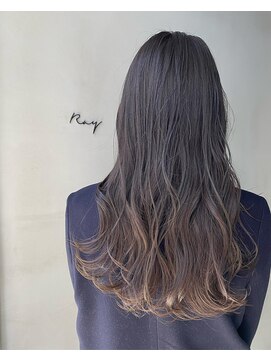 レイキョウト(Ray Kyoto) ナチュラルグラデーション 暗髪 アッシュグレー