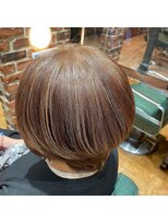 チップタップ 町田店(tip top)&nbsp;【さすだ】ブラウン×メリハリ白髪ぼかしハイライト◎