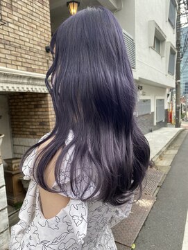 ロイジー(roijir) 【表参道 roijir】ブリーチカラー×透け感パープル