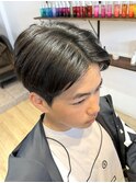 メンズカット/ナチュラルツーブロック/センター分け