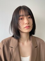 ワン 横浜(ONE005) 黒髪/レイヤーロング/グレーベージュ/前髪パーマ/横浜/横浜駅