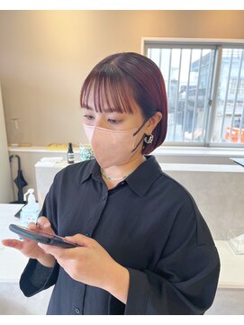 アスラン(ASLAN) 【aslan】耳かけボブ/アンブレラカラー/ワイドバング