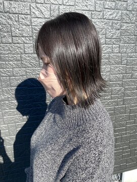 ヘアラウンジ アングゥ(hair lounge ungu) 外ハネオリーブベージュ