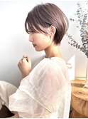 ショートボブ髪型30代40代50代前髪あり前髪なし面長丸顔【荒牧】