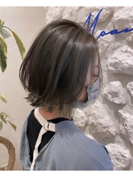 ルア モアナ バイ ヘッドライト 小田原2号店(Lua Moana by HEADLIGHT) 【Moana Lua】#レイヤーボブ#グレーアッシュ#20代30代40代50代