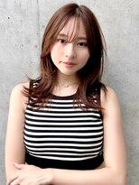 ユアーズ ヘア 恵比寿本店(youres hair)&nbsp;韓国レイヤー　くびれレイヤー　韓国前髪　小顔　ベージュカラー