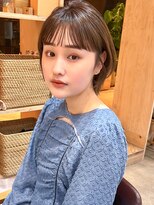 ラフ フロム ガーデン(Laf from GARDEN)&nbsp;シアーカラー/ショートヘア/ダークアッシュ/ワンカール/韓国風