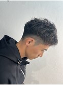 ツーブロック&刈り上げ ニュアンスパーマ