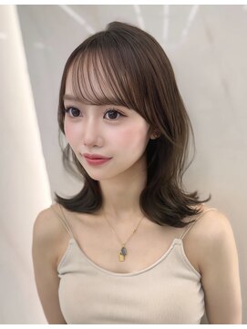 コア 銀座(COA) 小顔レイヤー 前髪顔周り髪質改善縮毛