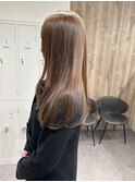 【ブリーチ】オレンジベージュカラーで柔らかハイトーン