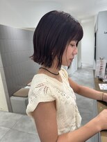 マッシュ 天王寺あべの(MASHU)&nbsp;切りっぱなしボブ×赤茶艶カラー