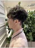 刈り上げマッシュパーマ