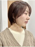 小顔に見える骨格矯正カット/小顔ショート/ショートボブ