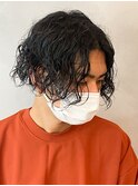 シャドウパーマメンズカットスパイラルパーマツイスパ波巻き