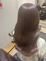 アマレット(Amaretto) 【ピンクベージュ×艶髪ロング】