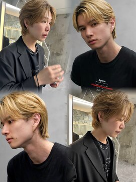 サイン メンズ 表参道(SIGN men's) フェザーセンターパートスパイラルパーマスパイキーショート